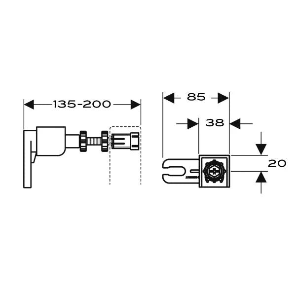 Geberit Duofix Wall Fastening Set