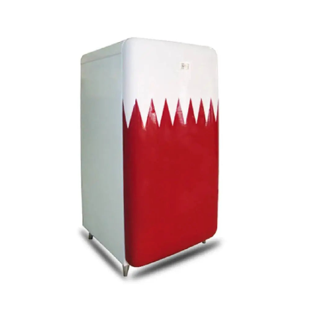 Single Door Refrigerator With Qatar Flag