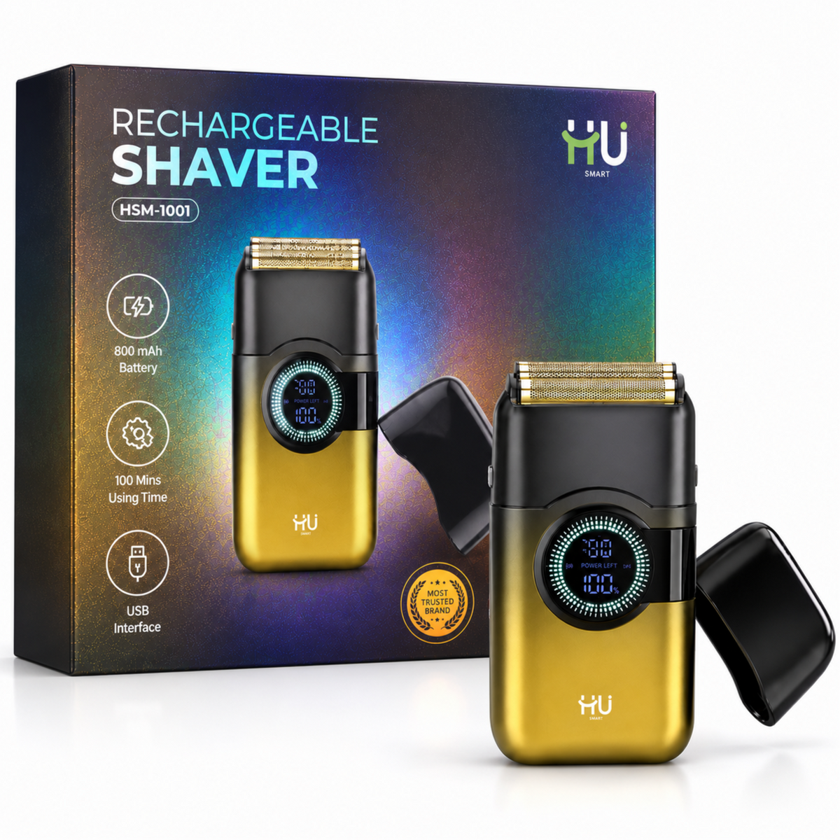 HSM-1001 HU Men's Rechargeable Shaver 800mAh