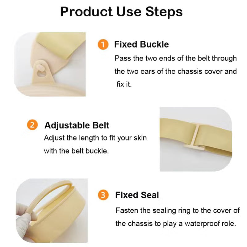 YEYSXSY Stoma Ostomy Waterproof Bath Cover