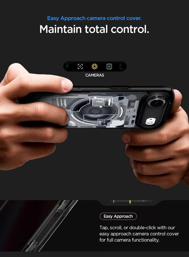 Ultra Hybrid MagFit iPhone 17 Air Case Cover with MagSafe (2025) - Zero One Black