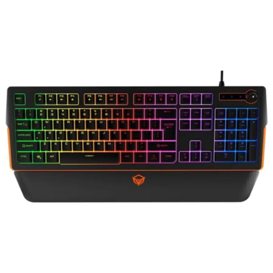 لوحة مفاتيح MEETION RGB مغناطيسية مع مسند للمعصم للألعاب