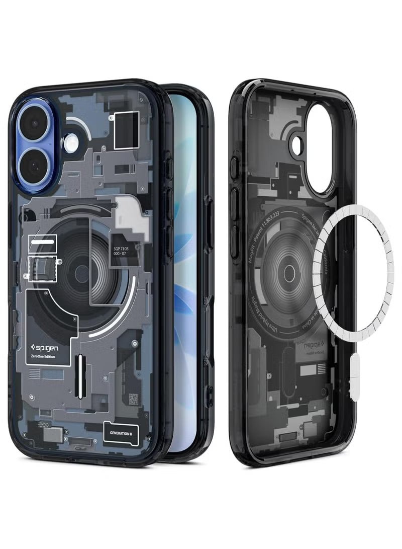 Ultra Hybrid MagFit iPhone 17 Case Cover with MagSafe (2025) - Zero One Black