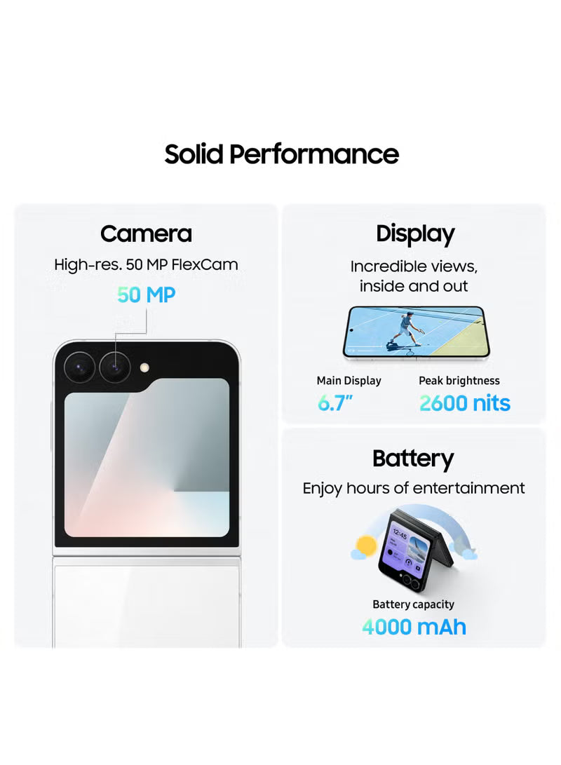 Galaxy Z Flip 7 FE Dual SIM Black 8GB 256GB 5G - International Version