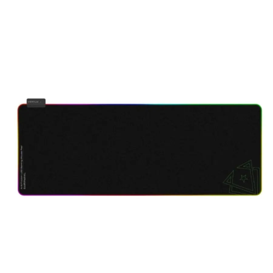 VERTUX Game Immersion Smooth Scrolling RGB Foldable Anti-Friction Fabric LED Gaming Mouse Pad (XL)
