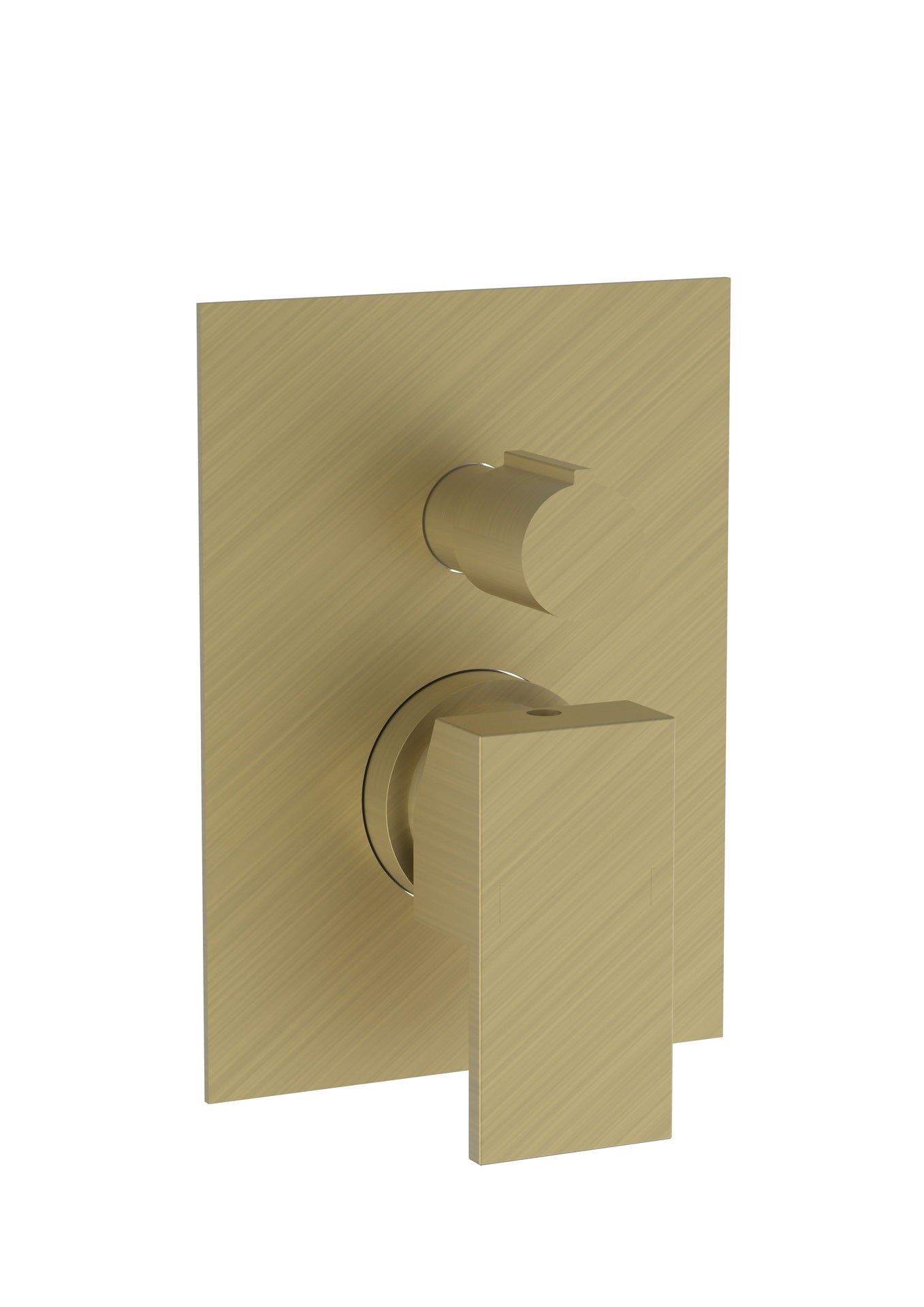 G092SB-090 BLOG 3-Way Diverter – Concealed, Soft Brass