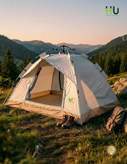 Four Corner Tent 6 PAX HTO-1017 – Spacious Waterproof Instant Setup Tent
