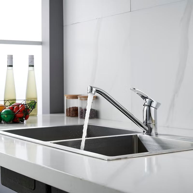 BRIMIX Kitchen Faucet with 360° Rotation, Swivel Sink Tap for Kitchen Sink, Durable Chrome Finish Mixer Tap