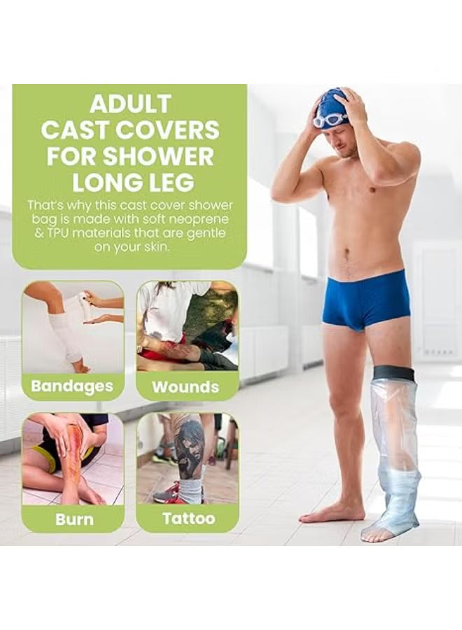 Waterproof Leg Cast Cover for Shower
