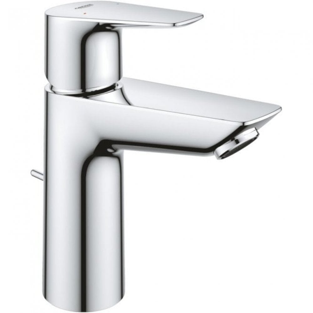 Grohe BauEdge M-Size Basin Mixer Tap with Pop-Up Waste (Chrome)