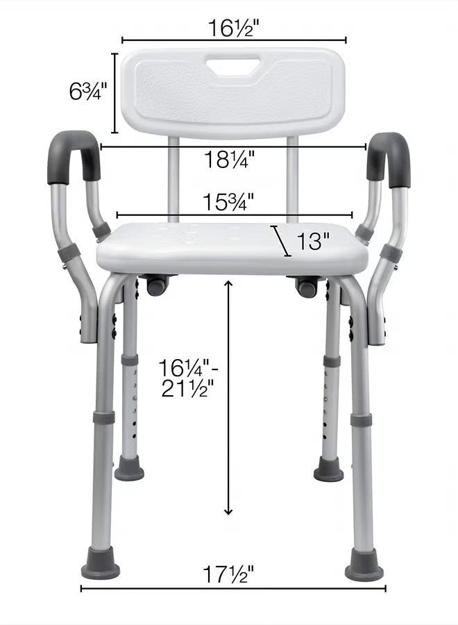 Height Adjustable Shower & Bath Bench