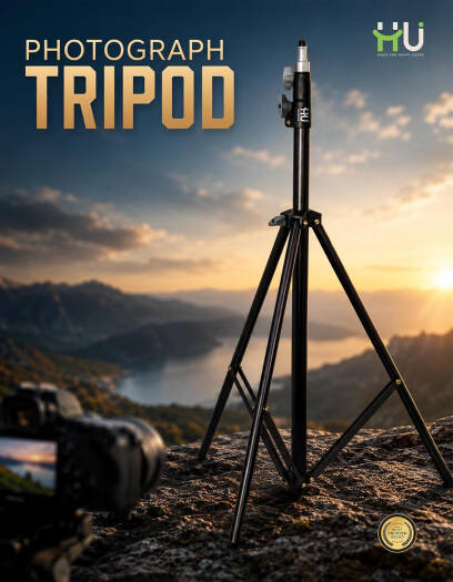HAC-1027 Portable Photography Tripod with Folding Design