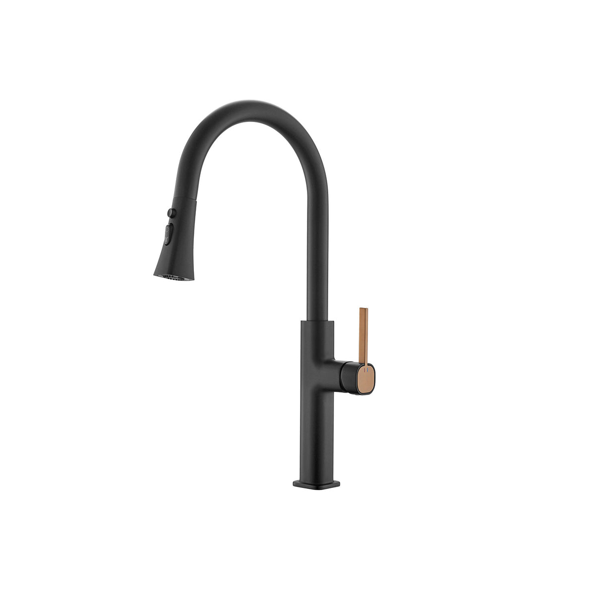 خلاط مطبخ قابل للسحب عالي (أسود مطفي)