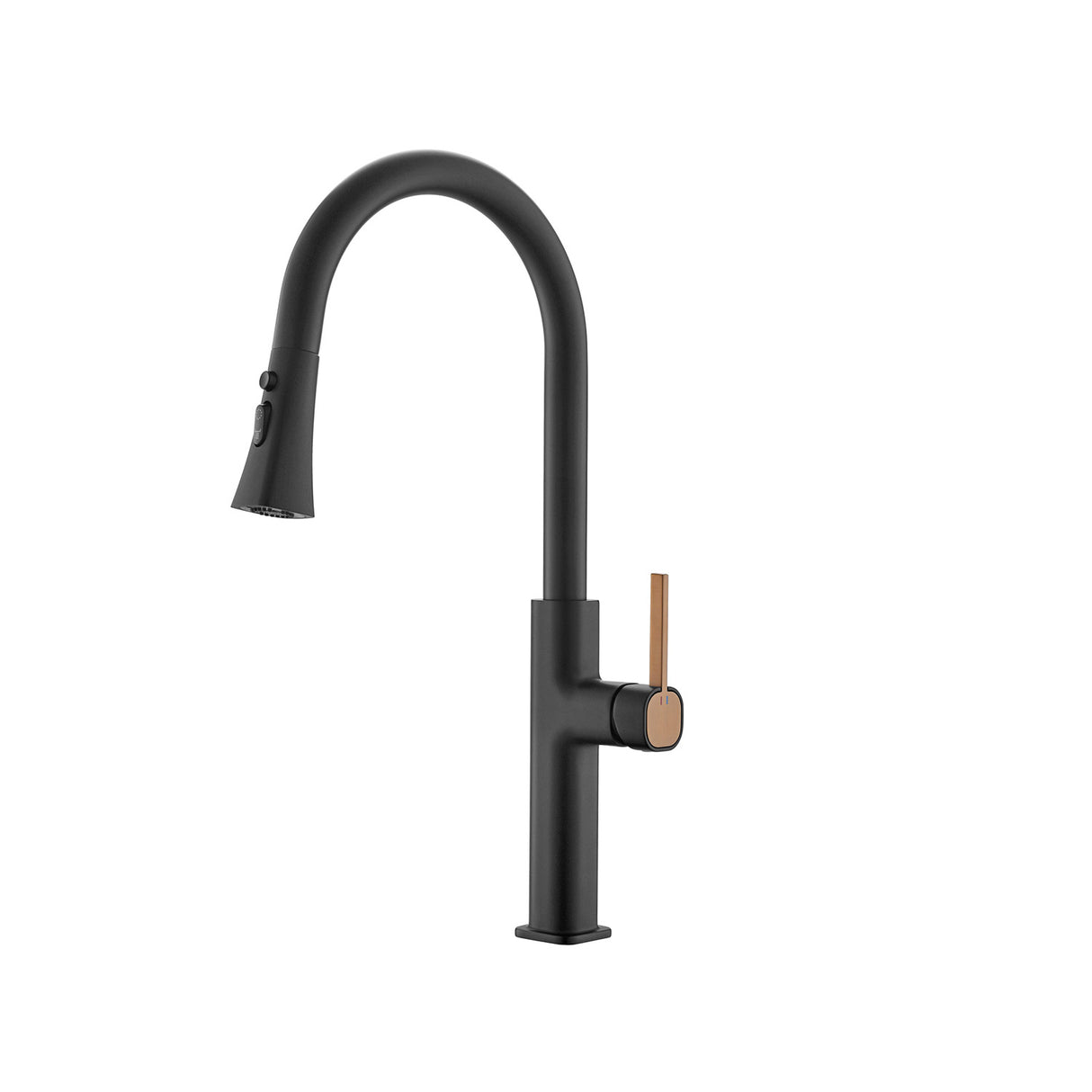 Pull Down Kitchen Mixer High (Matte Black)