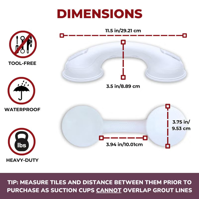 Safe-er-Grip Suction Cup Grab Bar