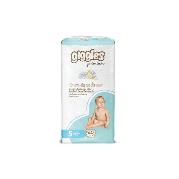 Giggles Premium Jumbo Baby Diapers Junior - Size 5 (11-25 Kg)