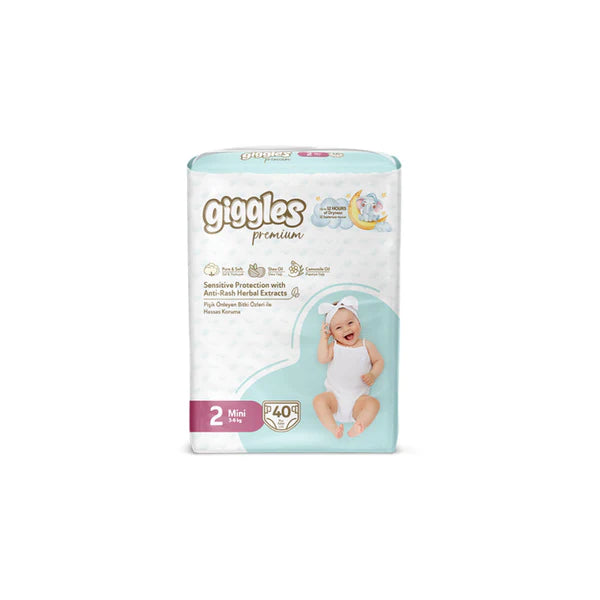 Giggles Premium Jumbo Baby Diapers Mini - Size 2 (3-6 Kg)