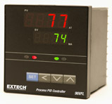 وحدة تحكم درجة الحرارة PID من Extech طراز 96VFL13، مقاس 1/4 DIN، مع خرج 4-20 مللي أمبير، قطر