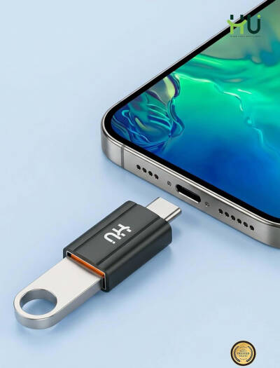 HU USB-C Male to Female Adapter HAC-1010 – Fast Transmission with Magnetic Protection