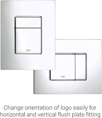 Grohe Skate Cosmo WC Flush Plate Vertical/Horizontal Installation – Chrome