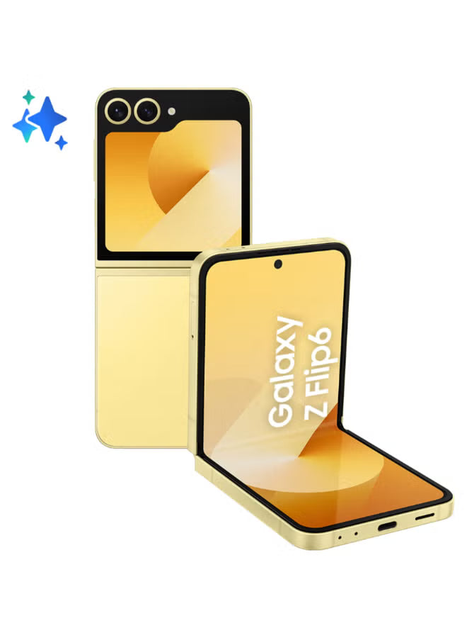 Galaxy Z Flip 6 Single SIM + eSIM Yellow 12GB RAM 512GB 5G - Middle East Version