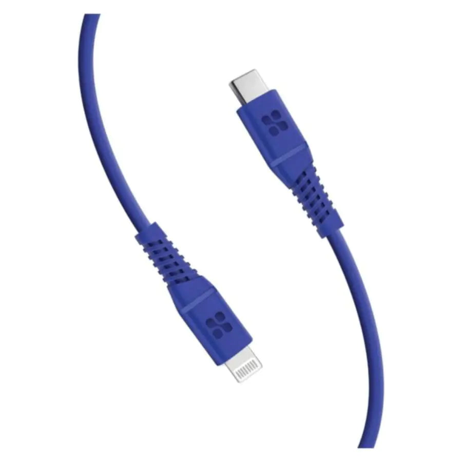 PROMATE 20W Power Delivery USB-C to Lightning Connector Cable (1.2M, Blue)