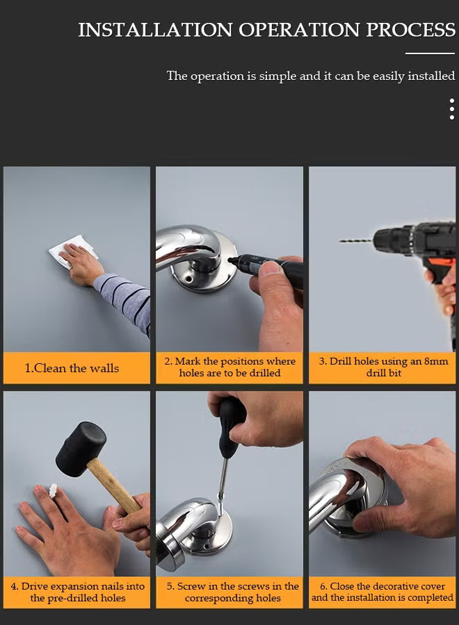 40cm Grab Bar for Bathtubs & Showers