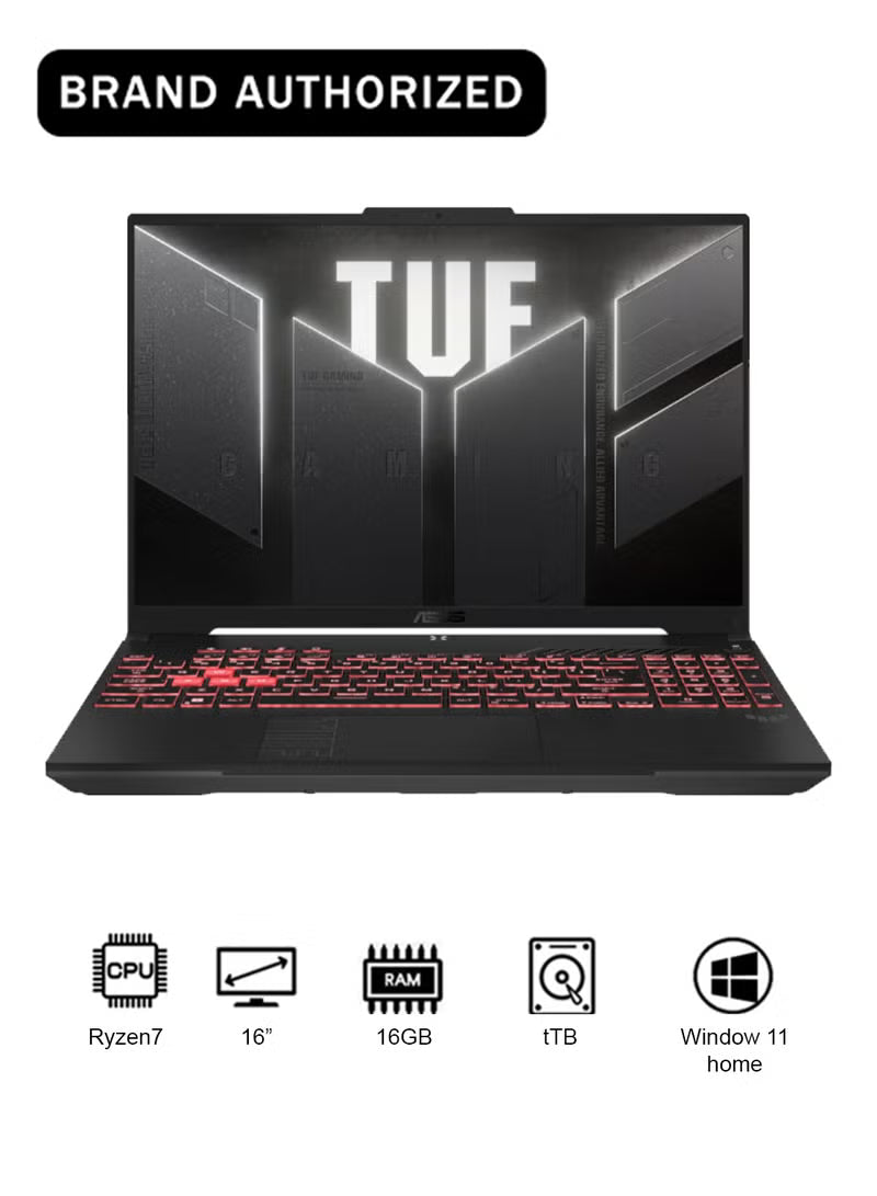ASUS TUF Gaming A16 Laptop Ryzen 7 16GB RAM 1TB SSD RTX 4050 Mecha Gray