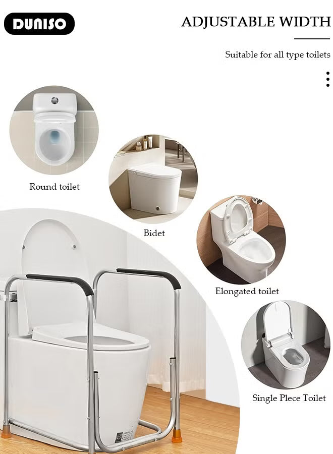 Toilet Safety Frame with Armrests
