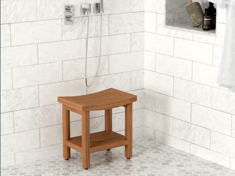 AquaTeak 18" Sumba Teak Shower Bench