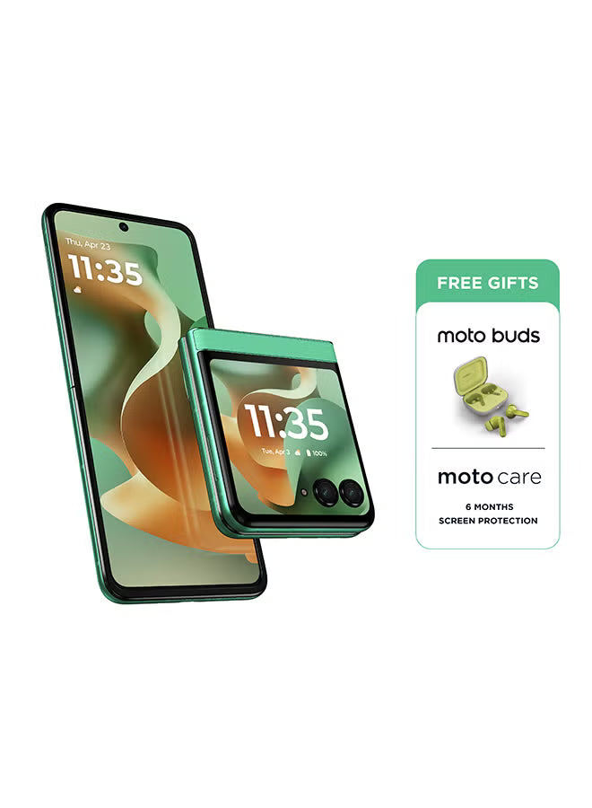 Razr 60 Dual SIM 5G PANTONE Spring Bud 8GB RAM 256GB With Free Gifts - Middle East Version