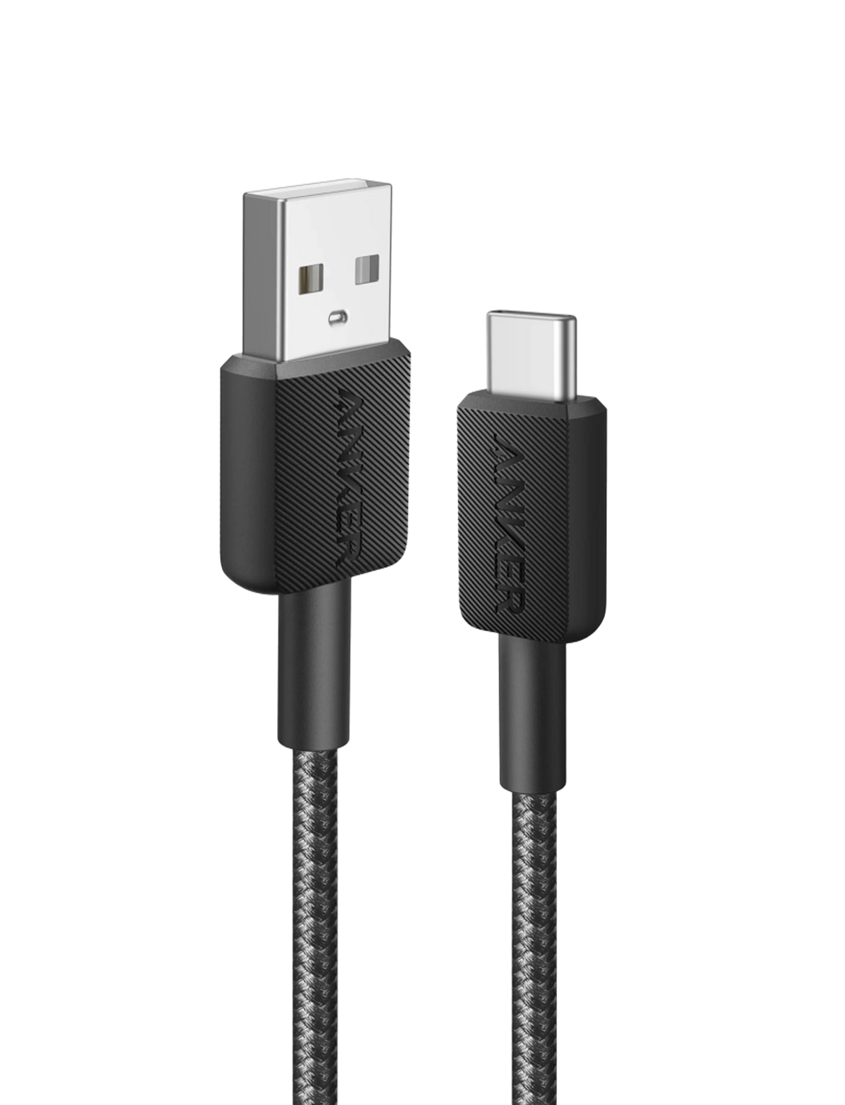 Anker 322 USB-A TO USB-C Braided Cable 3FT (A81H5H11) - Black