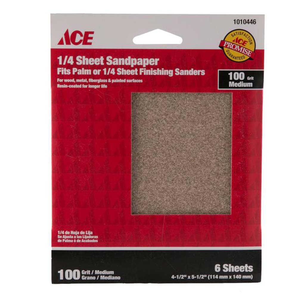 Ace 1/4 Sheet Sandpaper