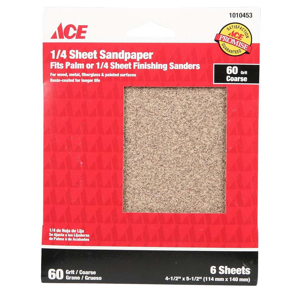 Ace 60 Coarse Sheet Sandpaper
