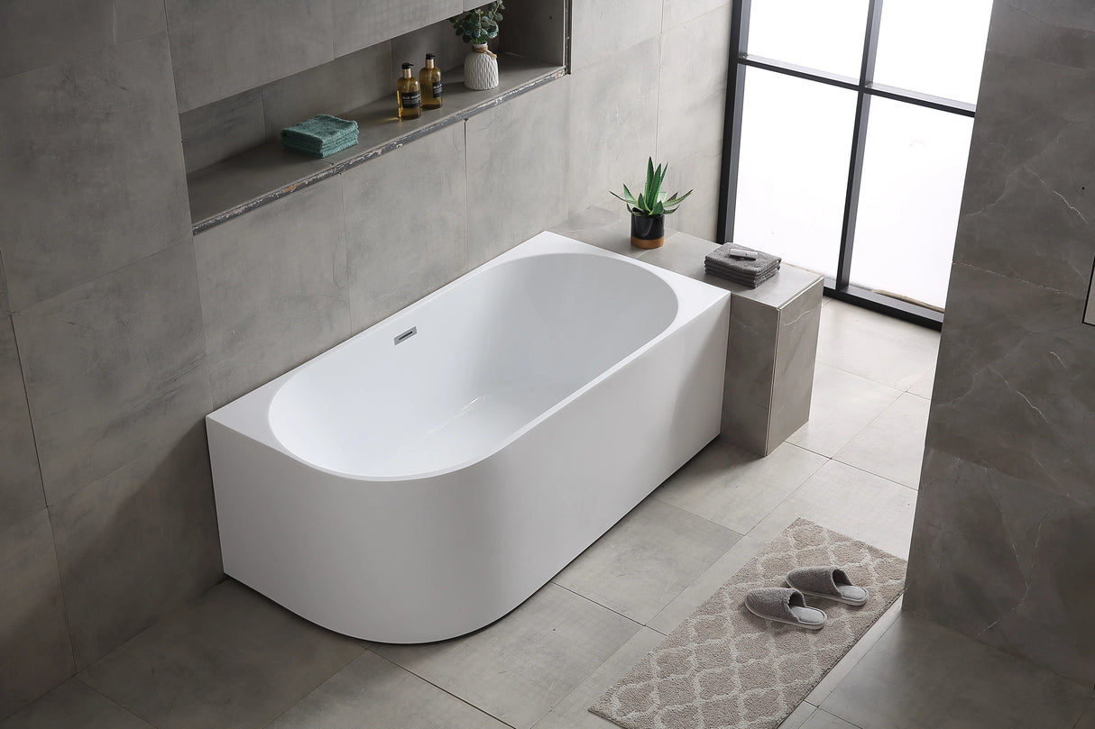 ACRYLIC BATHTUB-YGN-8052-1600*760*600-Glossy White (with drainage) (2103815)