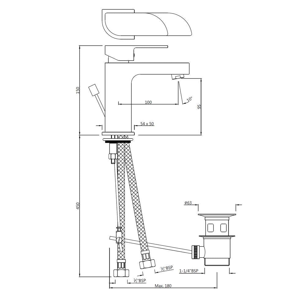Single Lever Basin Mixer - Chrome