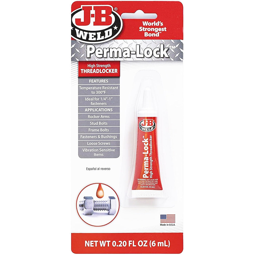 مانع تسرب الخيوط الأحمر Jb Weld Perma-lock سعة 6 مل