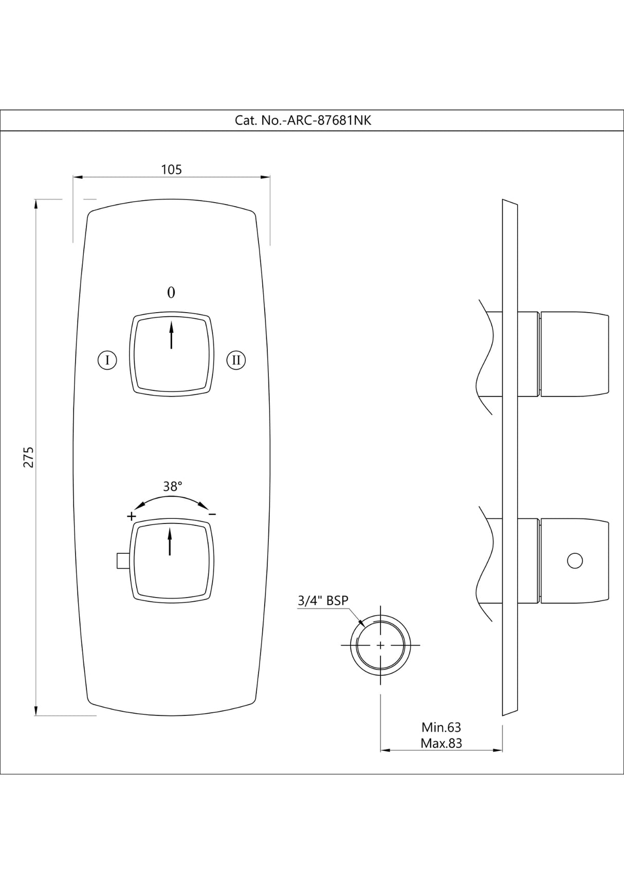 Aquamax Exposed Part Kit - Chrome
