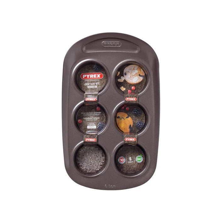 Pyrex - Asimetria Cupcake Tray 6X As06Buo