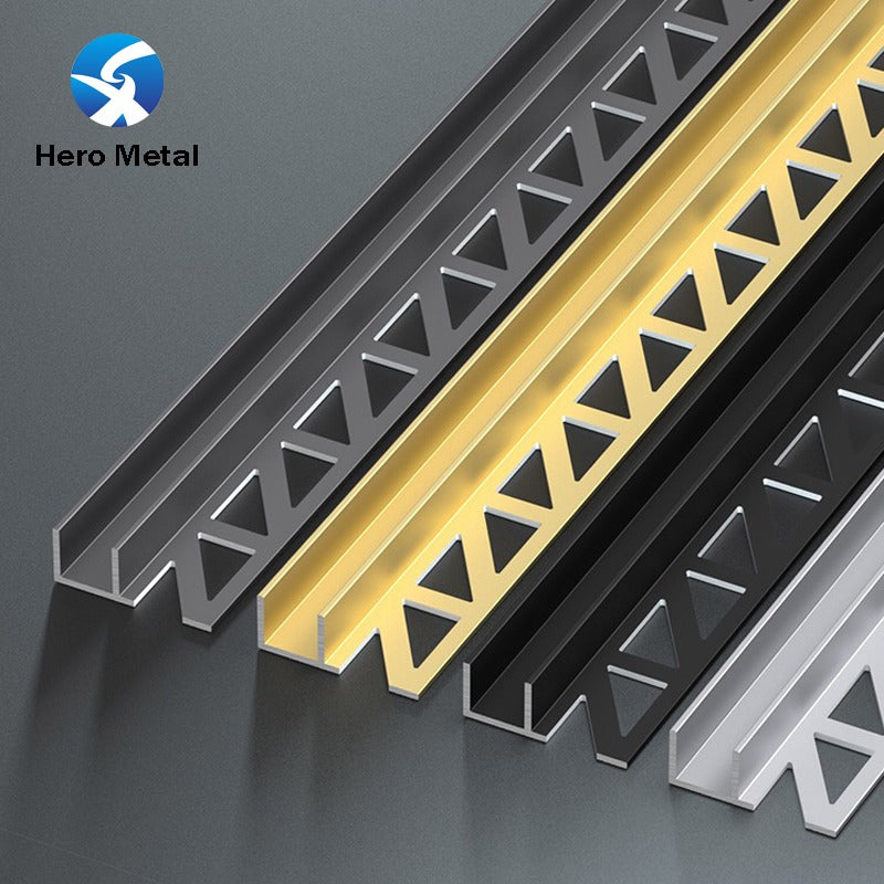 10 mm Gold Aluminium Bathroom Trim