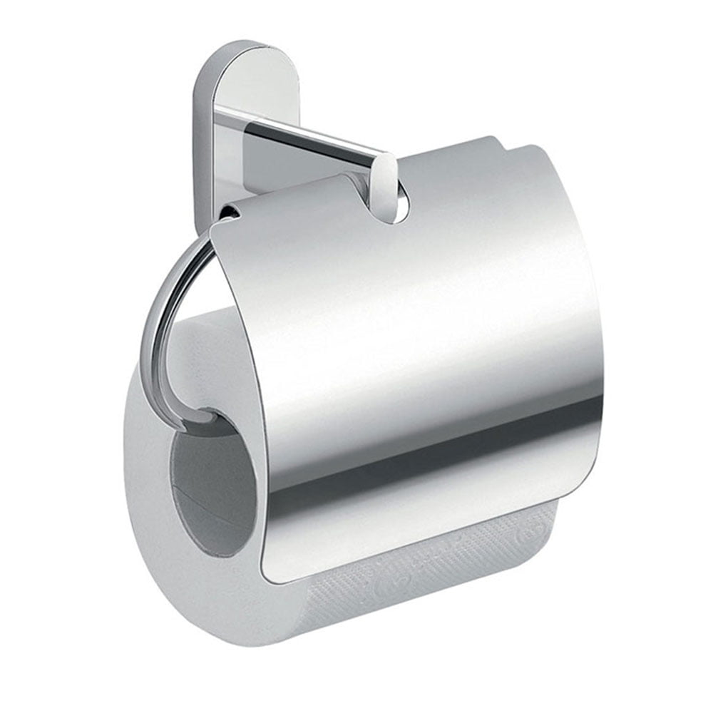 Angera Brass Paper Holder With Cover Chrome