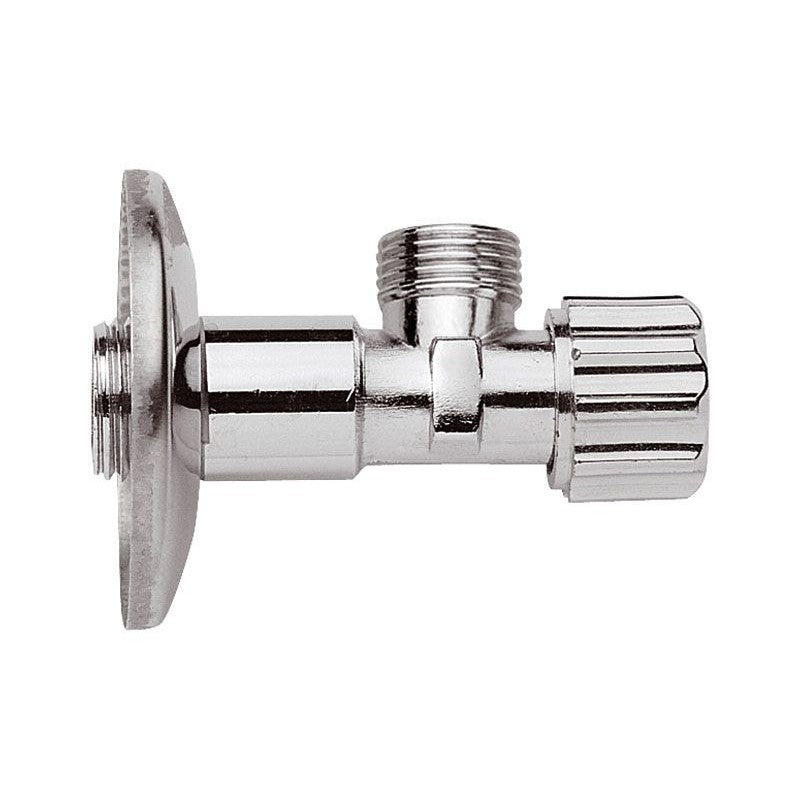 Chrome ½″×½″ Angle Stop Valve