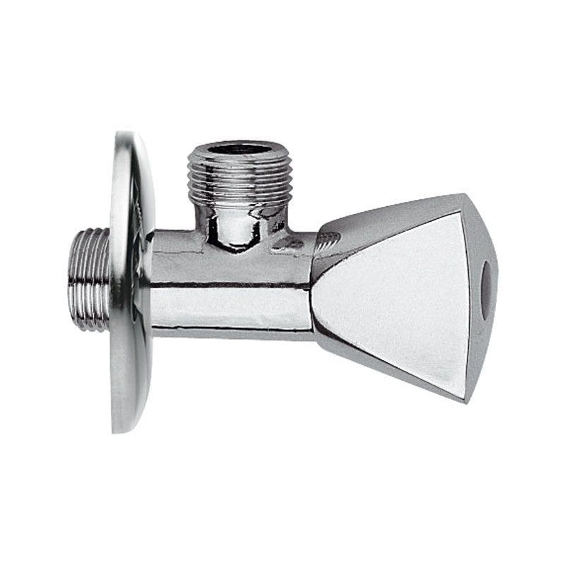Flanged Chrome Angle Valve ½
