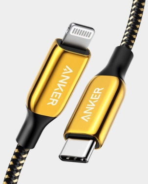 Anker Powerline + III USB-C TO Lightning Connector 6FT/1.8M (A8843HB1) - Gold