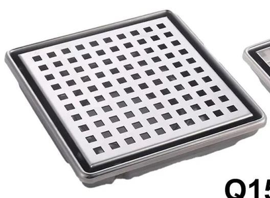 Square Perforated Floor Grate – Stainless Steel
