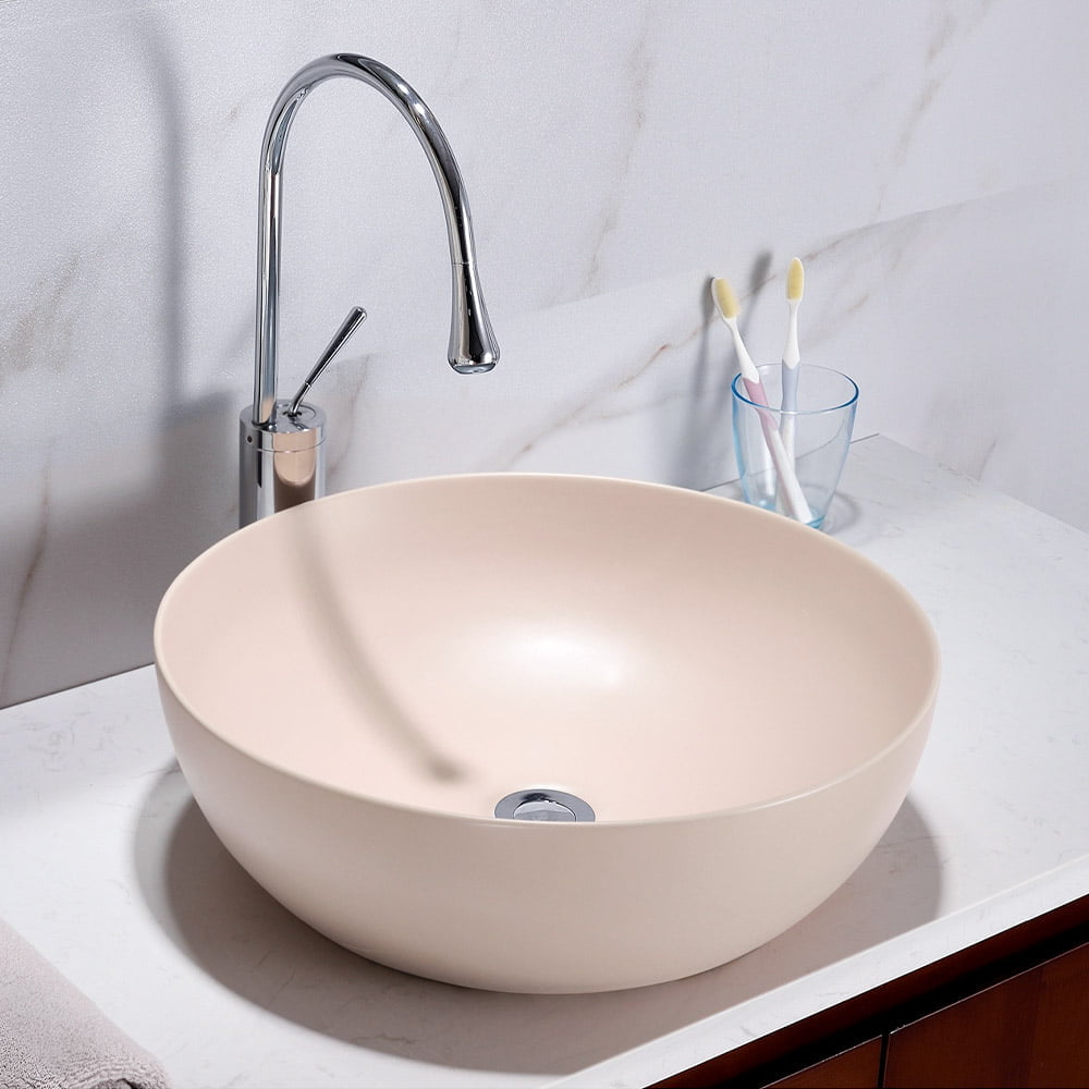Art Wash Basin Matt Apricot