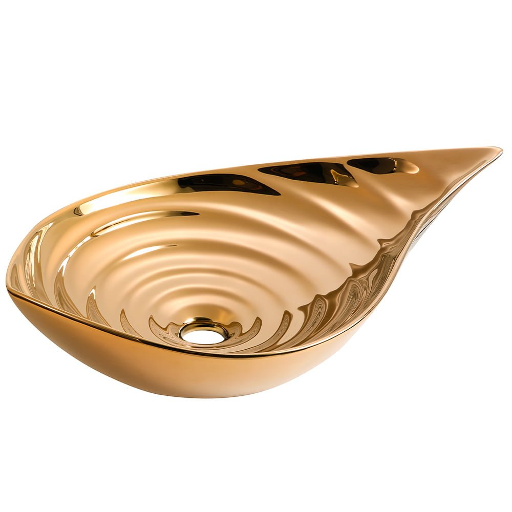 Art Wash Basin Glossy Gold