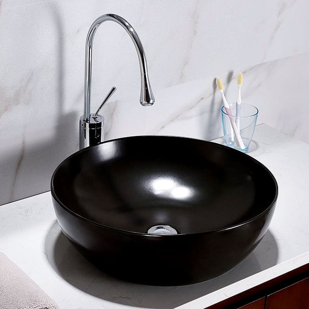 Art Bowl Wash Basin - Matt Black