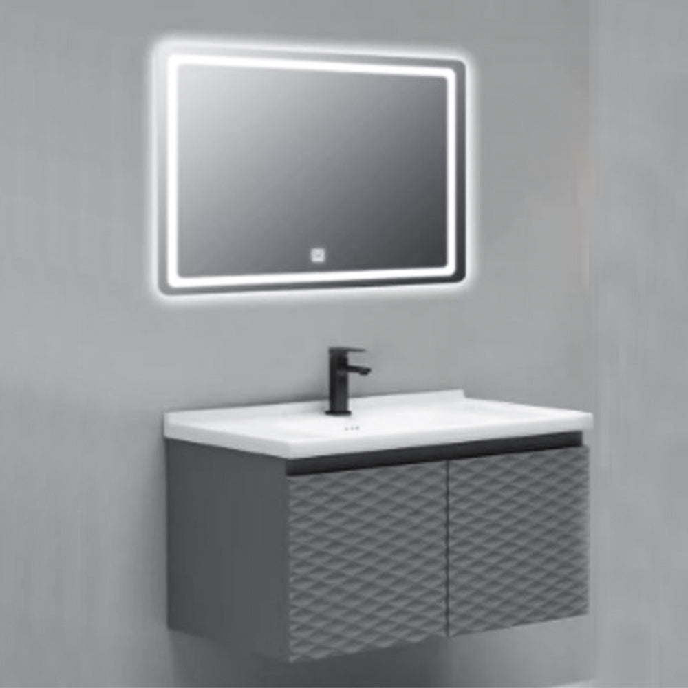 Aviation Vanity Cabinet With Led Mirror
