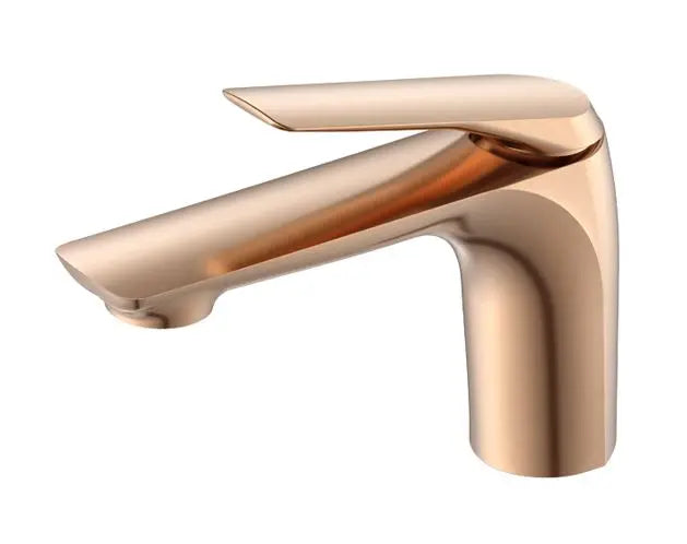 Basin Mixer PVD Brushed Rose Gold (Short)